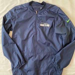 NWOT Seahawks quarter zip windbreaker
